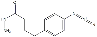 4-(4-Azidophenyl)butyric acid hydrazide Struktur