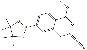 methyl 2-(azidomethyl)-4-(4,4,5,5-tetramethyl-1,3,2-dioxaborolan-2-yl)benzoate Struktur