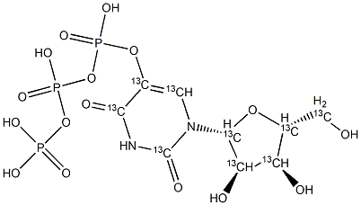 Uridine 5-Triphosphate-13C9 Struktur