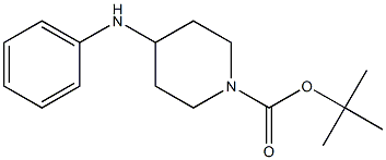 4-Phenylamino-piperidine-1-carboxylic acid tert-butyl ester Struktur