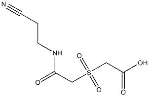 ({2-[(2-cyanoethyl)amino]-2-oxoethyl}sulfonyl)acetic acid Struktur