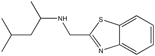 (1,3-benzothiazol-2-ylmethyl)(4-methylpentan-2-yl)amine Struktur