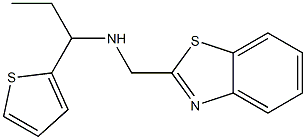 (1,3-benzothiazol-2-ylmethyl)[1-(thiophen-2-yl)propyl]amine Struktur