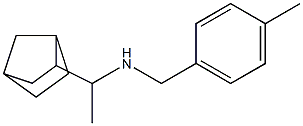 (1-{bicyclo[2.2.1]heptan-2-yl}ethyl)[(4-methylphenyl)methyl]amine Struktur