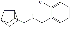 (1-{bicyclo[2.2.1]heptan-2-yl}ethyl)[1-(2-chlorophenyl)ethyl]amine Struktur