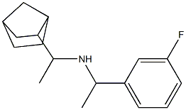 (1-{bicyclo[2.2.1]heptan-2-yl}ethyl)[1-(3-fluorophenyl)ethyl]amine Struktur