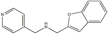 (1-benzofuran-2-ylmethyl)(pyridin-4-ylmethyl)amine Struktur