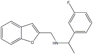 (1-benzofuran-2-ylmethyl)[1-(3-fluorophenyl)ethyl]amine Struktur