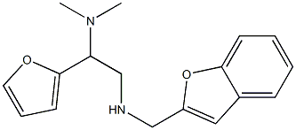 (1-benzofuran-2-ylmethyl)[2-(dimethylamino)-2-(furan-2-yl)ethyl]amine Struktur