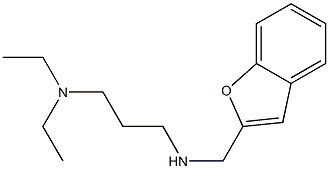 (1-benzofuran-2-ylmethyl)[3-(diethylamino)propyl]amine Struktur