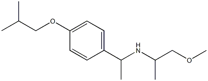 (1-methoxypropan-2-yl)({1-[4-(2-methylpropoxy)phenyl]ethyl})amine Struktur