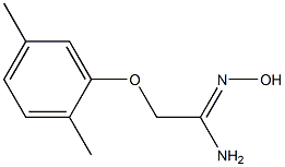 (1Z)-2-(2,5-dimethylphenoxy)-N'-hydroxyethanimidamide Struktur