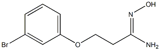 (1Z)-3-(3-bromophenoxy)-N'-hydroxypropanimidamide Struktur