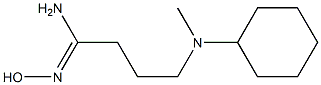 (1Z)-4-[cyclohexyl(methyl)amino]-N'-hydroxybutanimidamide Struktur