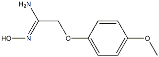 (1Z)-N'-hydroxy-2-(4-methoxyphenoxy)ethanimidamide Struktur