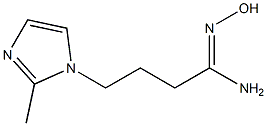 (1Z)-N'-hydroxy-4-(2-methyl-1H-imidazol-1-yl)butanimidamide Struktur