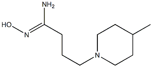 (1Z)-N'-hydroxy-4-(4-methylpiperidin-1-yl)butanimidamide Struktur