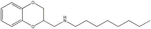 (2,3-dihydro-1,4-benzodioxin-2-ylmethyl)(octyl)amine Struktur