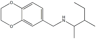 (2,3-dihydro-1,4-benzodioxin-6-ylmethyl)(3-methylpentan-2-yl)amine Struktur