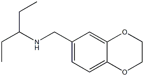 (2,3-dihydro-1,4-benzodioxin-6-ylmethyl)(pentan-3-yl)amine Struktur