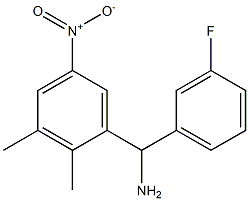 (2,3-dimethyl-5-nitrophenyl)(3-fluorophenyl)methanamine Struktur