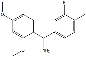 (2,4-dimethoxyphenyl)(3-fluoro-4-methylphenyl)methanamine Struktur