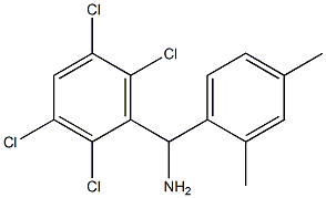 (2,4-dimethylphenyl)(2,3,5,6-tetrachlorophenyl)methanamine Struktur