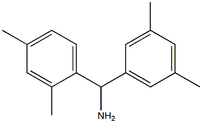 (2,4-dimethylphenyl)(3,5-dimethylphenyl)methanamine Struktur