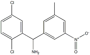 (2,5-dichlorophenyl)(3-methyl-5-nitrophenyl)methanamine Struktur