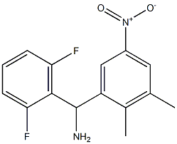 (2,6-difluorophenyl)(2,3-dimethyl-5-nitrophenyl)methanamine Struktur