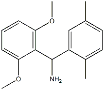 (2,6-dimethoxyphenyl)(2,5-dimethylphenyl)methanamine Struktur