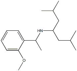 (2,6-dimethylheptan-4-yl)[1-(2-methoxyphenyl)ethyl]amine Struktur