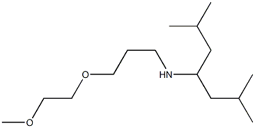 (2,6-dimethylheptan-4-yl)[3-(2-methoxyethoxy)propyl]amine Struktur