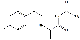 (2-{[2-(4-fluorophenyl)ethyl]amino}propanoyl)urea Struktur