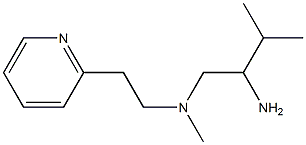 (2-amino-3-methylbutyl)(methyl)[2-(pyridin-2-yl)ethyl]amine Struktur