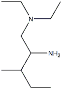 (2-amino-3-methylpentyl)diethylamine Struktur