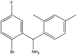 (2-bromo-5-fluorophenyl)(2,4-dimethylphenyl)methanamine Struktur