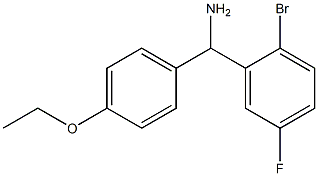 (2-bromo-5-fluorophenyl)(4-ethoxyphenyl)methanamine Struktur