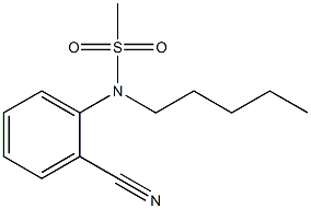 (2-cyanophenyl)-N-pentylmethanesulfonamide Struktur