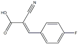 (2E)-2-cyano-3-(4-fluorophenyl)prop-2-enoic acid Struktur