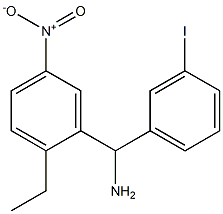 (2-ethyl-5-nitrophenyl)(3-iodophenyl)methanamine Struktur