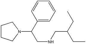 (2-ethylbutyl)[2-phenyl-2-(pyrrolidin-1-yl)ethyl]amine Struktur