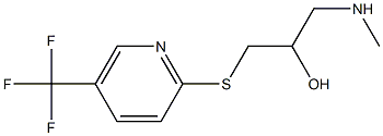 (2-hydroxy-3-{[5-(trifluoromethyl)pyridin-2-yl]sulfanyl}propyl)(methyl)amine Struktur