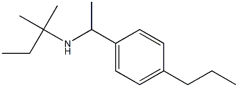 (2-methylbutan-2-yl)[1-(4-propylphenyl)ethyl]amine Struktur