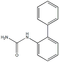 (2-phenylphenyl)urea Struktur