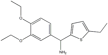 (3,4-diethoxyphenyl)(5-ethylthiophen-2-yl)methanamine Struktur