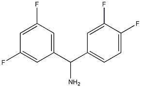 (3,4-difluorophenyl)(3,5-difluorophenyl)methanamine Struktur