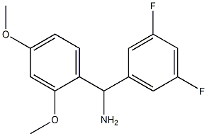 (3,5-difluorophenyl)(2,4-dimethoxyphenyl)methanamine Struktur