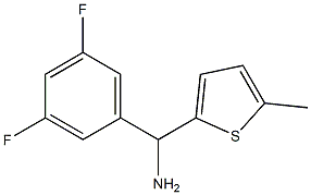 (3,5-difluorophenyl)(5-methylthiophen-2-yl)methanamine Struktur