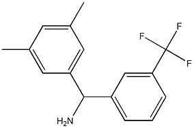 (3,5-dimethylphenyl)[3-(trifluoromethyl)phenyl]methanamine Struktur